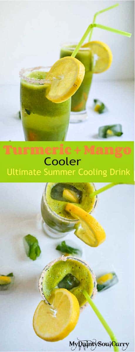 Green Mango Turmeric Cooler with Sweet Mango Jelly