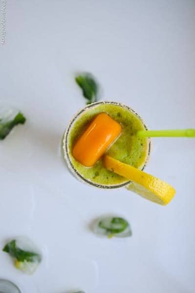 Green Mango Turmeric Cooler with Sweet Mango Jelly