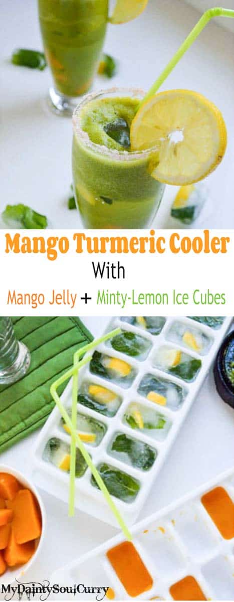 Green Mango Turmeric Cooler with Sweet Mango Jelly