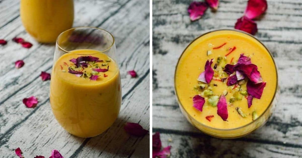 Mango Lassi with Rosewater and Cardamom - Sense & Edibility