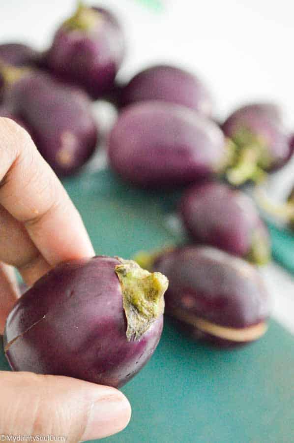 Spice Stuffed Baby Eggplant Recipe