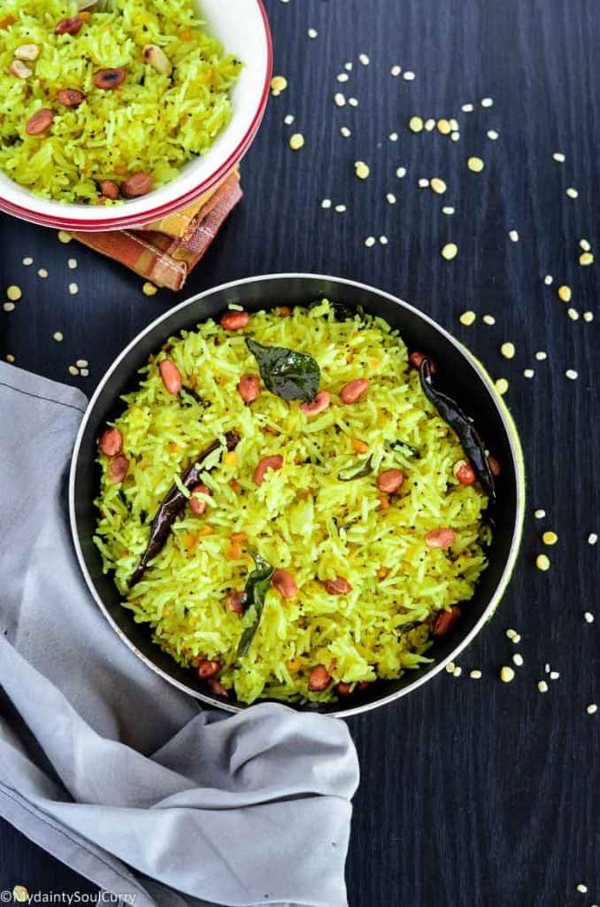 Indian Lemon Rice - My Dainty Soul Curry