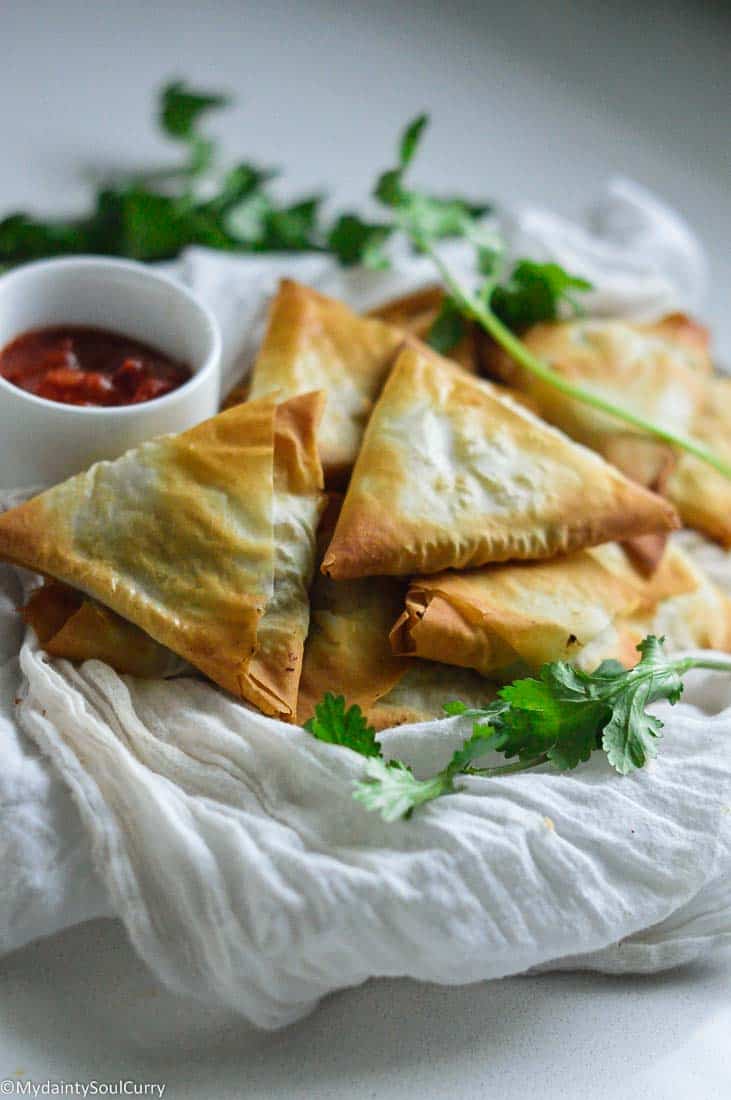 Air Fryer Samosa Keto My Dainty Soul Curry