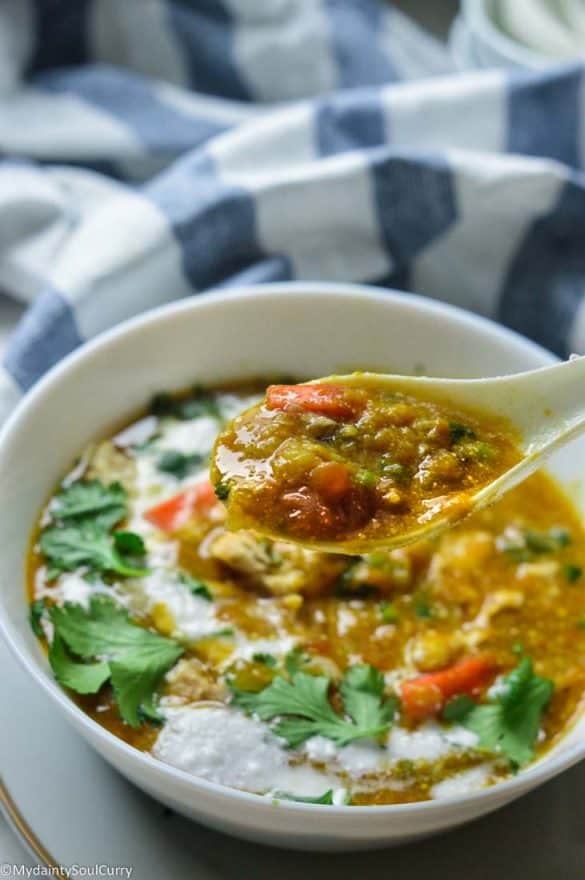 Instant Pot Mulligatawny Soup{Vegan} - My Dainty Soul Curry