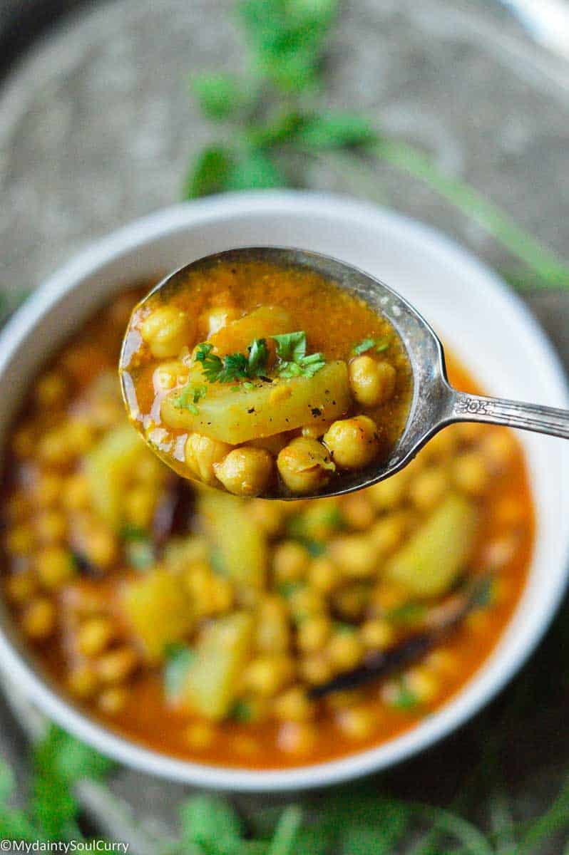 Chana Lauki {Instant Pot} - My Dainty Soul Curry