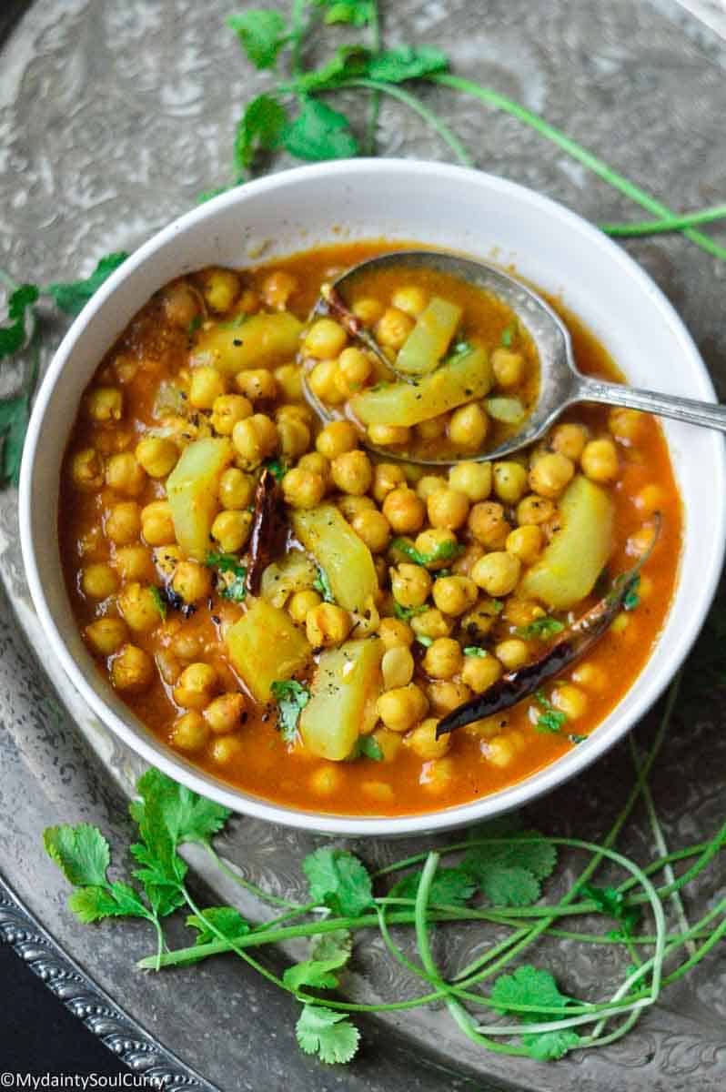 Chana Lauki {Instant Pot} - My Dainty Soul Curry