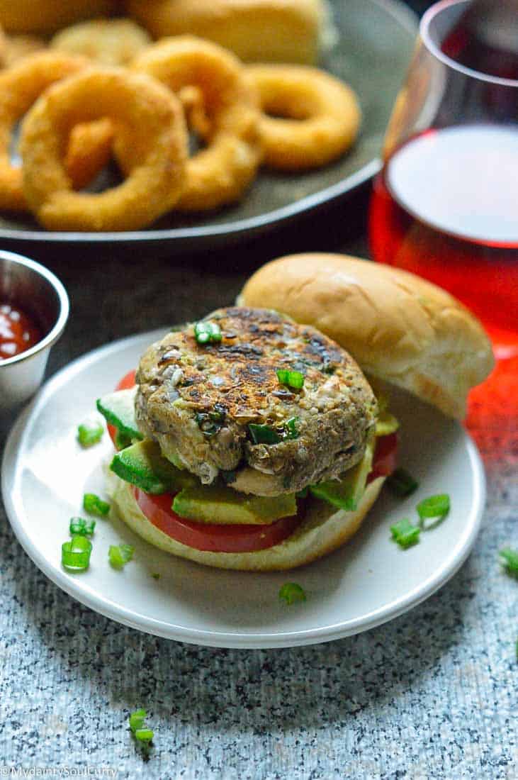 Masala Veggie Burger - My Dainty Soul Curry