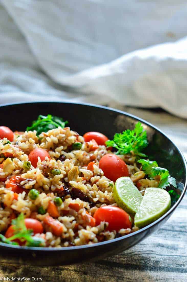 Wild Rice Pilaf Instant Pot - My Dainty Soul Curry