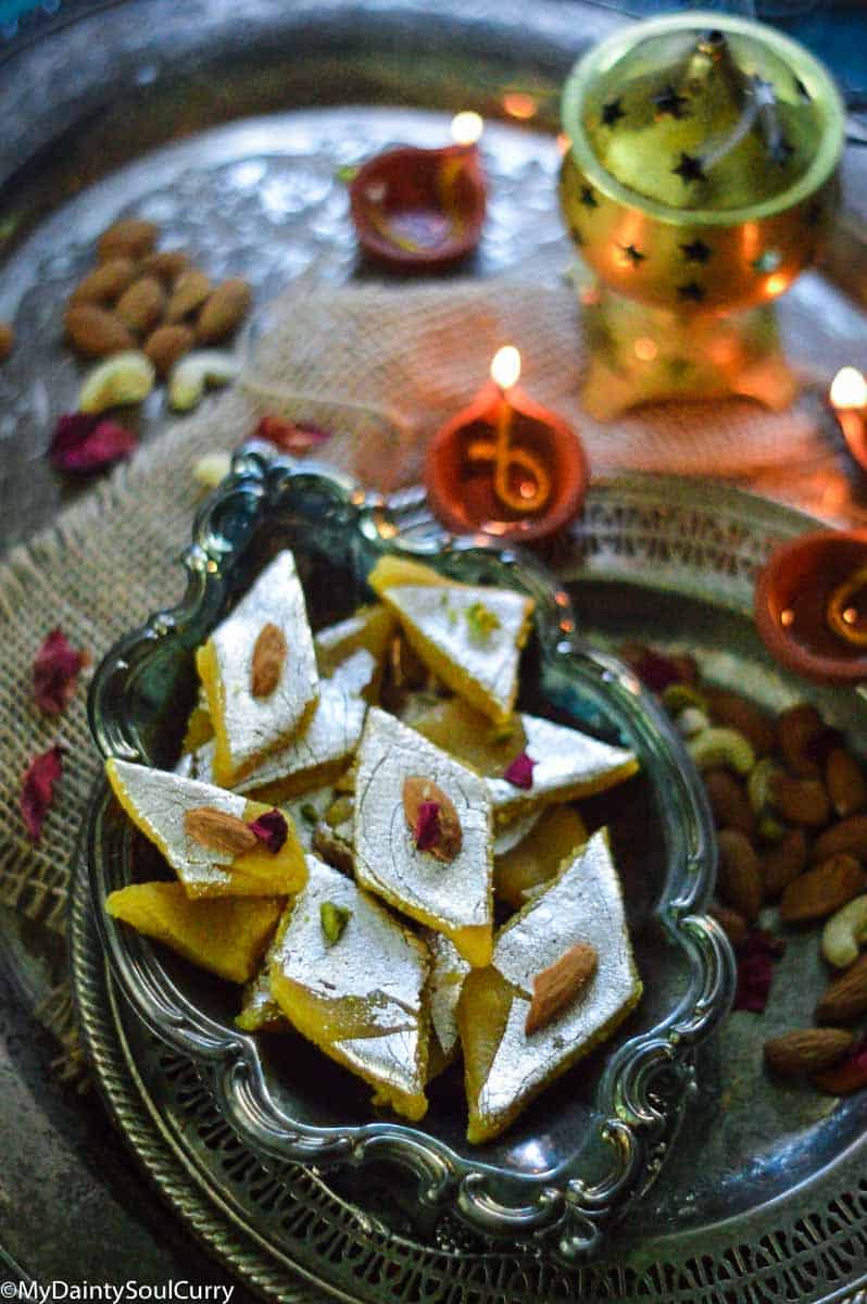 Mango Katli/Burfi - My Dainty Soul Curry