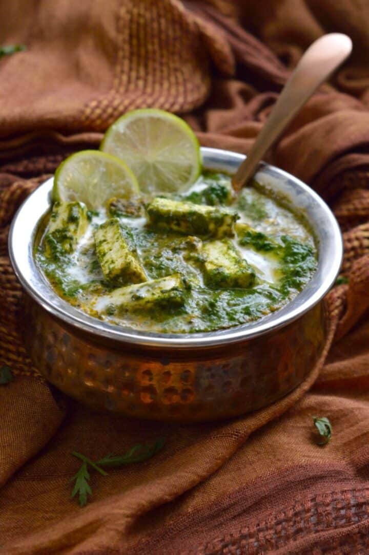 Saag Paneer Recipe - My Dainty Soul Curry