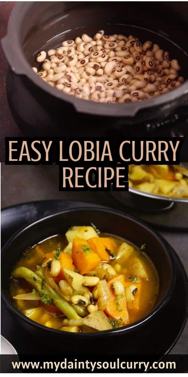 Easy Lobia Curry Recipe My Dainty Soul Curry